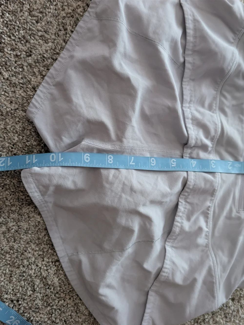 Lululemon Speed Up Lined Running Shorts Light Gray Lavender Size 8 / 10